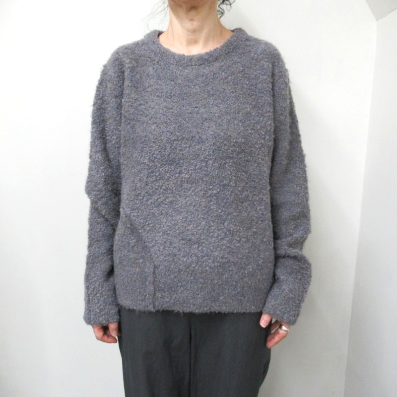 Audrey and john wad  ブークレクルーネックニットプルオーバー /DGY170